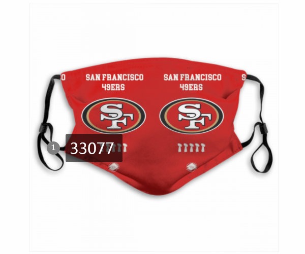 New 2021 NFL San Francisco 49ers #32 Dust mask with filter